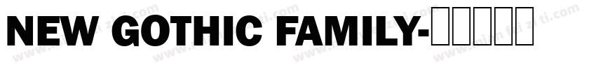 NEW GOTHIC FAMILY字体转换